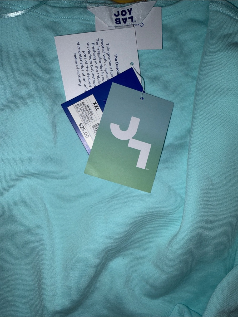 JoyLab Light Mint Crew Sweatshirt - Mint - Picture 4 of 4